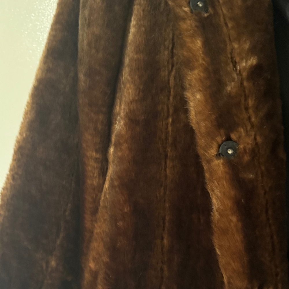 TRF Zara Luxurious Brown Faux Fur Coat - Picture 5 of 12